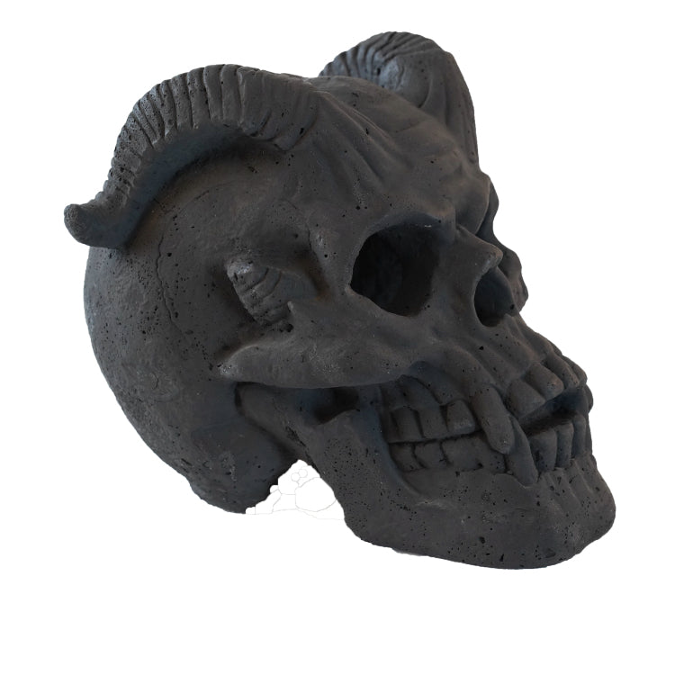 Refractory Materials Fireproof Imitated Human Fire Pit Skulls Gas Log For Ng, Lp Wood Fireplace, Firepit, Campfire, Halloween Decor, Bbq