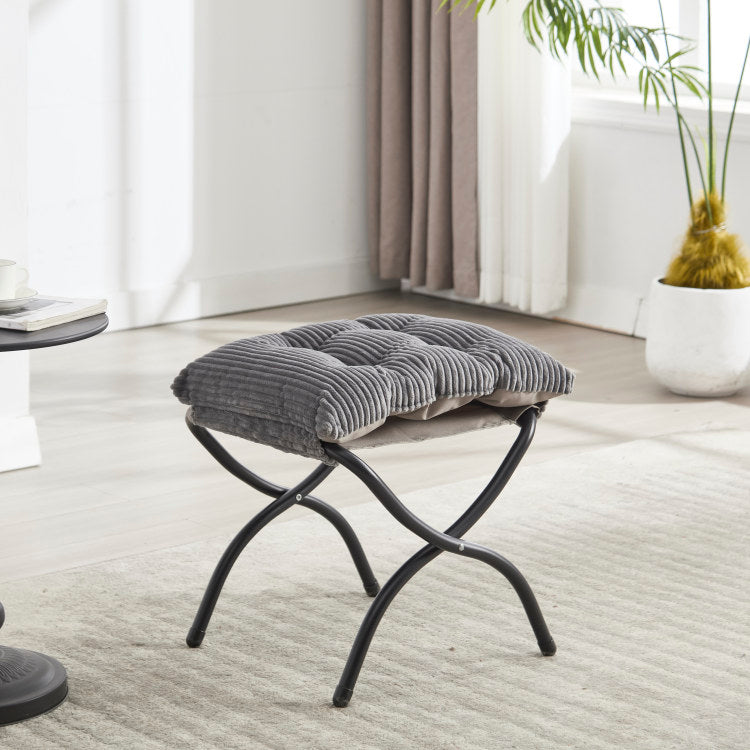 Lazy Chair With Ottoman, Modern Lounge Accent Chair With Armrests And A Side Pocket, Leisure Upholstered Sofa Chair Reading Chair With Footrest For Small Space, Corner Chair Grey