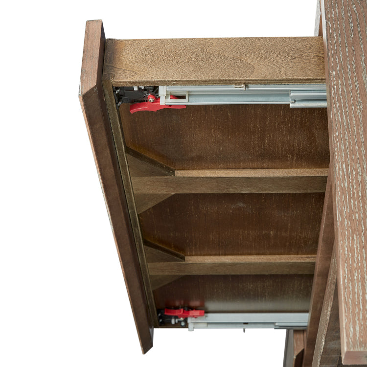 Wood Top 2 Drawer Cocktail Table Cocoa
