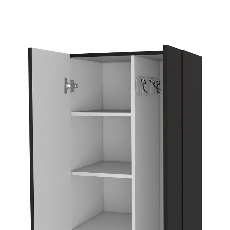 Norway Broom Closet Pantry, Five Shelves, Double Door Cabinet