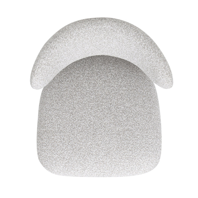 Locke 26.5" Modern Upholstered Counter Stool With Wood Frame, Salt & Pepper Boucle