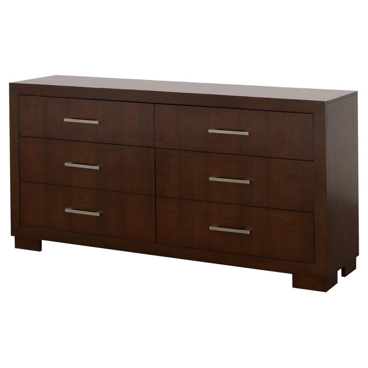 Polk Cappuccino 6 Drawer Dresser