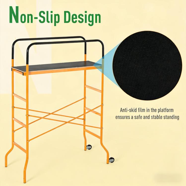 4 Step Steel Scaffold With Wheels
