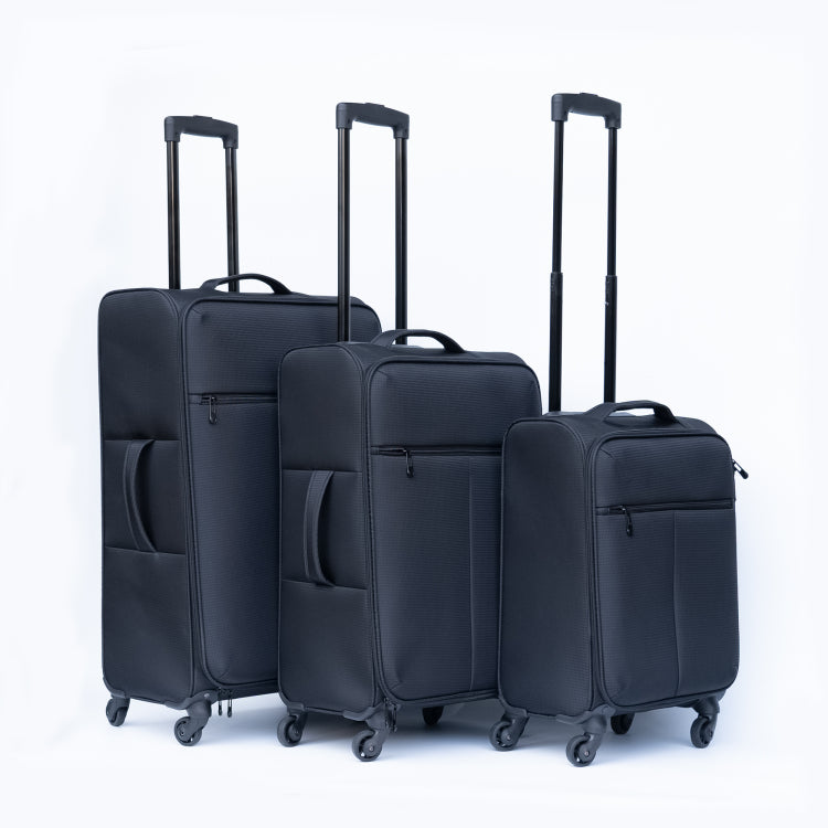 Oxford Cloth Suitcase Black No Password Lock