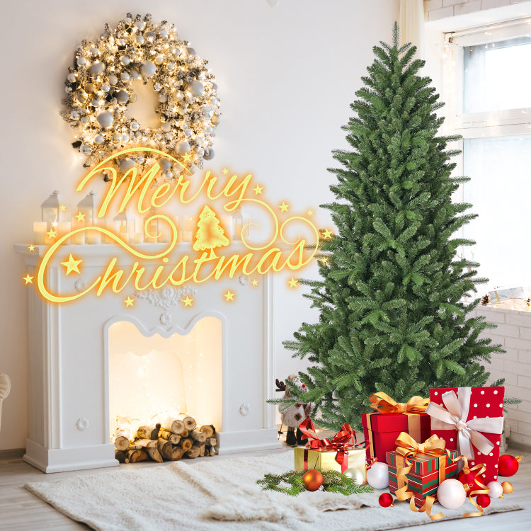 6Ft Artificial Christmas Tree, 1168 Branch Tips, Full Lush Hinged Pine With Pe Pvc Mixed Needles, Easy Assembly Holiday Tree With Sturdy Metal Stand For Indoor Christmas Decoration