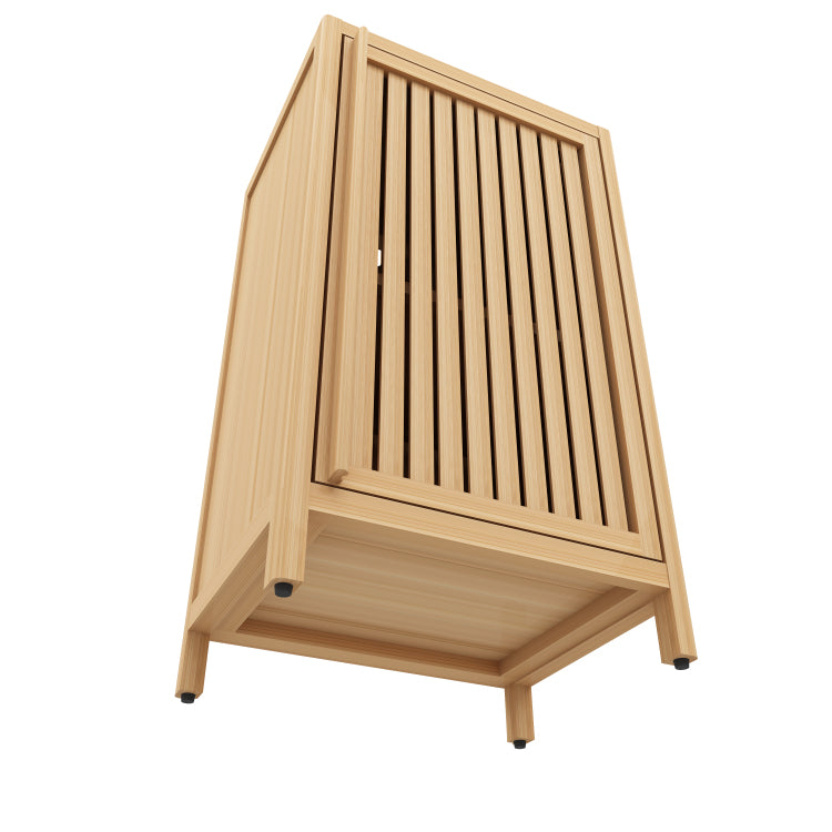 Bathroom Bamboo Storage Cabinet, Freestanding Floor Cabinet With Door And Shelf For Bathroom, Living Room, Bedroom, Hallway, Kitchen