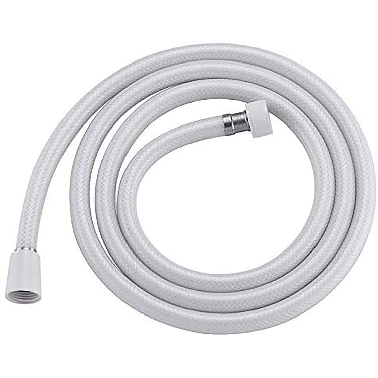Pvc Shower Hose 59 Inches Extra Long Smooth Handheld Shower Hose Flexible Anti Kink Handheld Shower Head Hose With Brass Spin Inner Core White