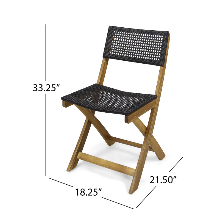 HILLSIDE BISTRO SET,2 Chairs 1 Table brown - wood