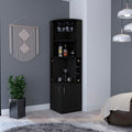 Delhi Corner Bar Cabinet, Eight Built In Wine Rack, Glass Rack, Double Door Cabinet