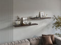 Shelves 1.5" H, 2 Shelves, Dark Walnut Living Room