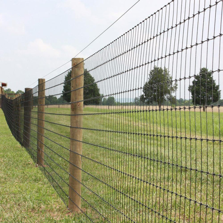 Farm Fence 4Ft X 328Ft 14Gauge Heavy Zinc Coating Cattle Fence,Galvanized Field Wire Fencing Deer Fence,Goat Fence,Hog Wire Fencing For Yard Livestock & Animals Protection