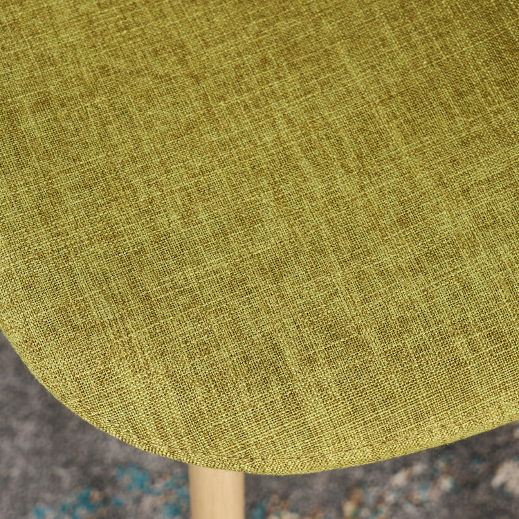 Mid Century Modern Fabric Upholstered Dining Chairs, green - fabric