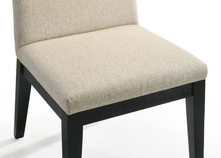 Jacopo Set Of 2 Beige Contemporary Fabric 19"W Dining Chair