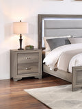 Modern 1Pc Nightstand Wooden Bedside Table 2 Drawers Bedroom Furniture