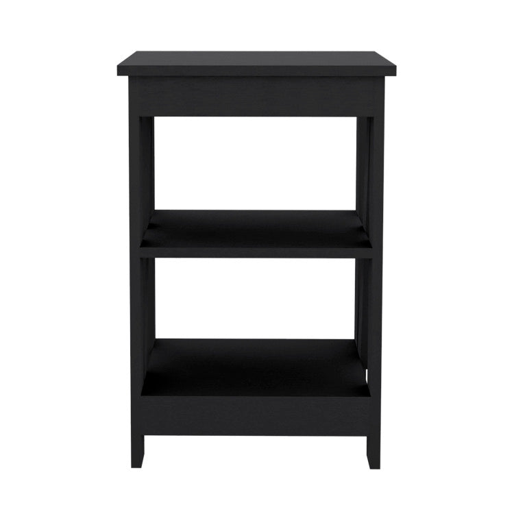 Taylor End Table, Side Table, Nightstand, 3 Tier Storage Shelf, Sofa Table For Small Space