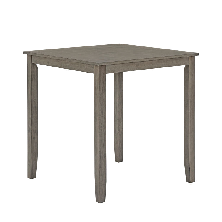 Dining Table, Bar Table And Chairs Set, 5 Piece Dining Table Set,Retro Style Breakfast Table Set,For Living Room, Dining Room Gray Requires Assembly