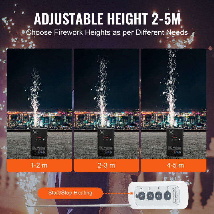 Cold Spark Firework Machinex2 700W 6.6 16.4Ft Stage Dj Wedding Event Party