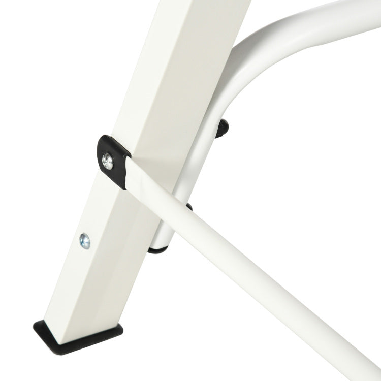 Outsunny Metal Porch Swing Stand, Heavy Duty Swing Frame, Hanging Chair Stand Only, 528 Lbs Weight Capacity, For Backyard, Patio, Lawn, Playground, White