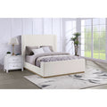 Vindra Cream Queen Sleigh Bed