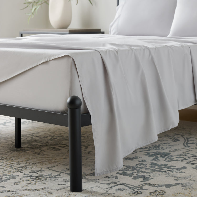 Weekender 90Gsm Bamboo Sheet Set, Queen, Charcoal
