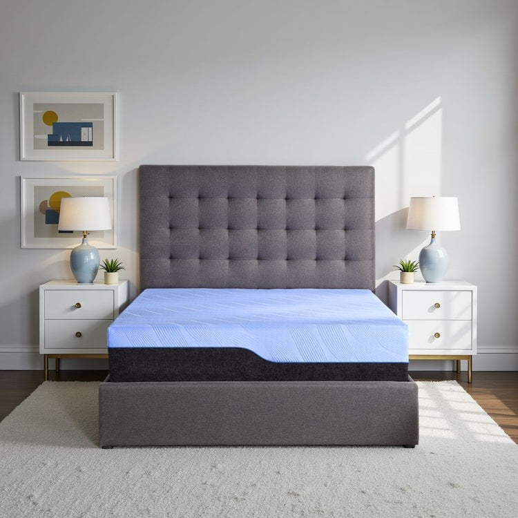 Refresh 12 Inch Hybrid Cooling Fast Responding Latex Foam And Coil Adult Mattress, King Size