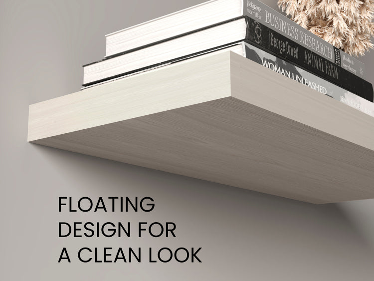 Ecco 31.5" Wide Floating Shelves Set Of 2, Shelves For Wall Decor For Bedroom, Bathroom Storage Shelves, Book Shelves For Living Room