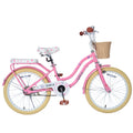 Multiple Colors,Girls Bike With Basket For 7 10 Years Old Kids,20 Inch Wheel ,No Training Wheels Included