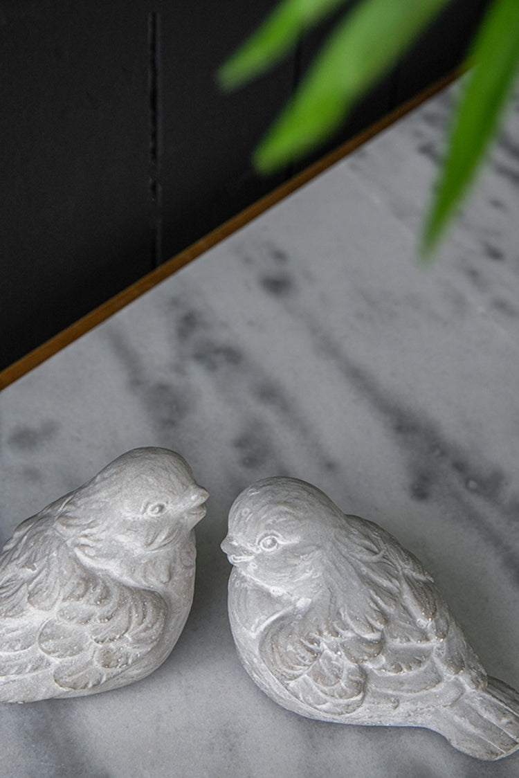 Set Of 2 Skye Sparrow Bird Accents, 5X3.5X5"
