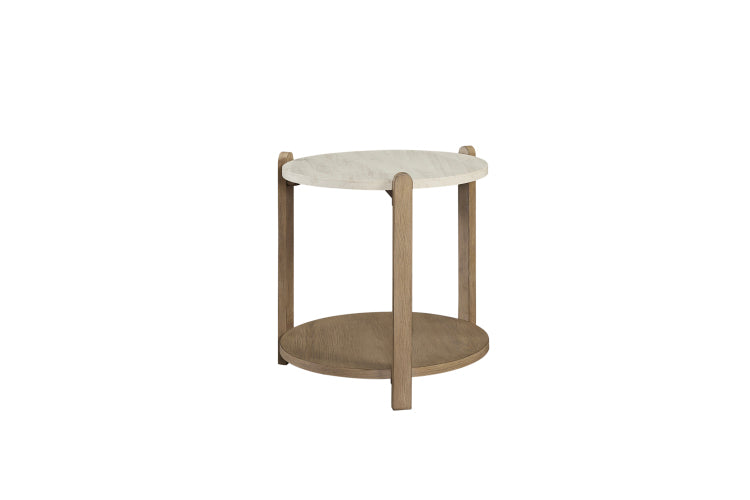 Stone Top End Table Toffee