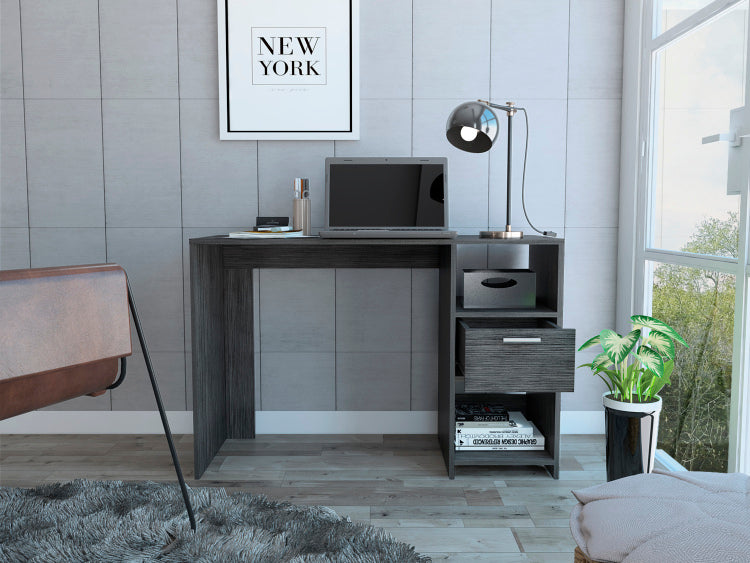 Arlington Writing Computer Desk, One Drawer, Two Shelves