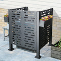 3Ftx3Ft Air Conditioner Fence For Outdoor Units,Metal Privacy Fence Cover, Perfect To Conceal Air Conditioning Units