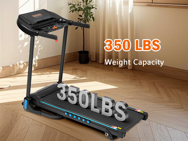 Incline Treadmill For Running & Walking, 3.0 Hp Treadmills For Home 350 Lbs Weight Capacity Hydraulic System Auto Folding Treadmill With Type C & Usb Charge For Android, 10Mph, Bluetooth Speaker