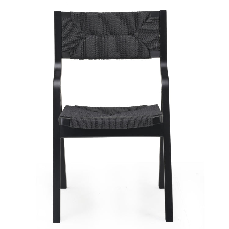 Wood Folding Chairs, Foldable Chairs Wooden Indoor Stackable Dining Chairs For Kitchen & Dining Room Chair Woven Seat & Webbing Back, Dining Chair Set Of 2