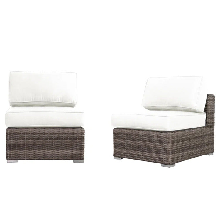 All Weather 6 Seat Rattan Outdoor Lounge Set No Assembly Required