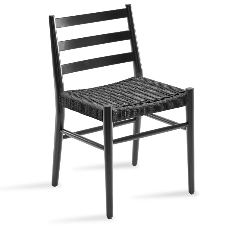 Wood Rattan Dining Room Chairs Set Of Two With Comfortable Woven Seat,Fully Assembled