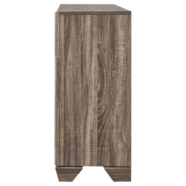 Harrison Washed Taupe 6 Drawer Dresser