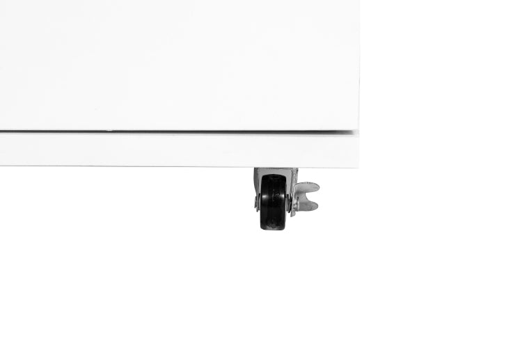 White 5 Drawer Dresser With Wheels Modern Storage Cabinet