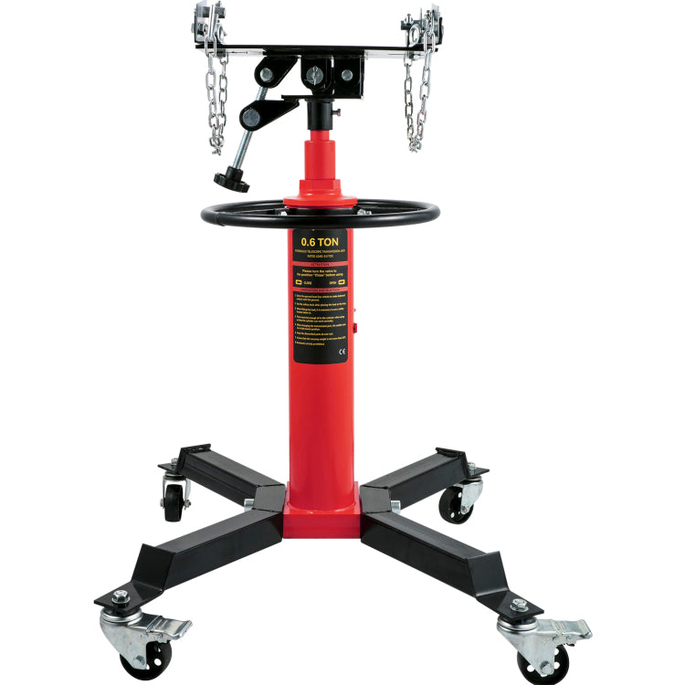 Transmission Jack,3 5 Ton 1322 Lbs Capacity Hydraulic Telescopic Transmission Jack, 2 Stage Floor Jack Stand With Foot Pedal, 360 Swivel Wheel, Garage Shop Lift Hoist, Red