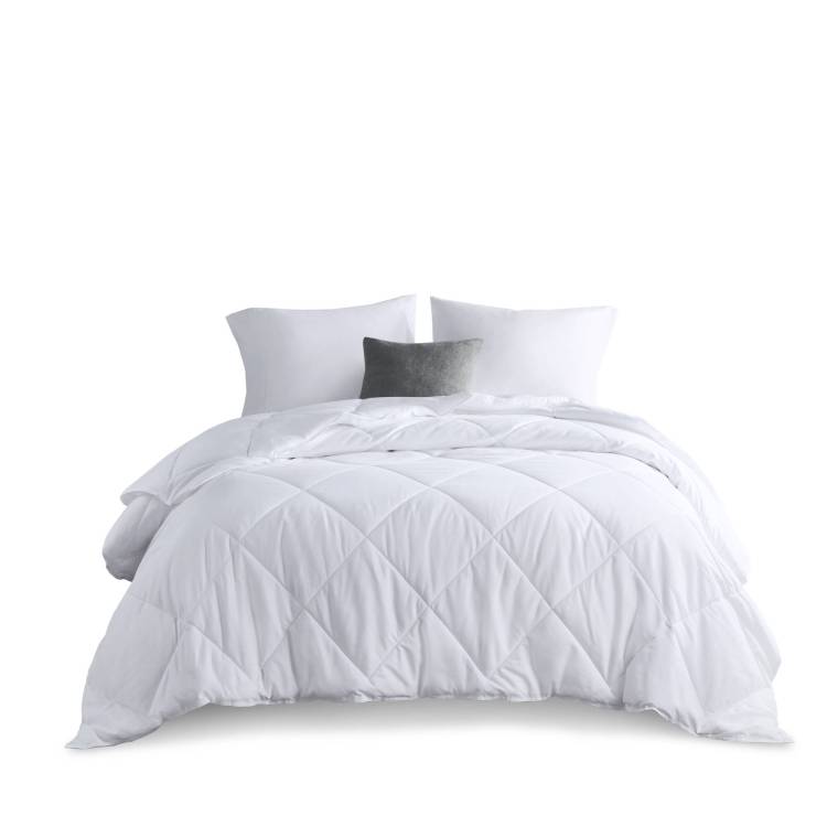 Oversized Down Alternative Comforter White King Cal King