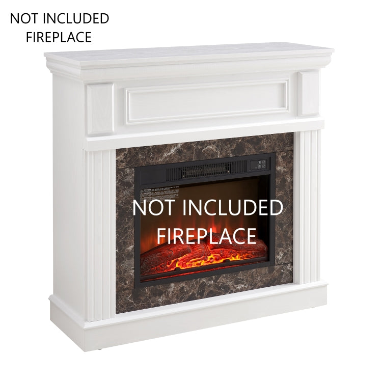 Only Mantel Not Included 23" Fireplace White,41.34"W*14"D*40"H