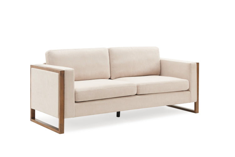 79" Modern Sofa With Solid Wood Legs,3 Seater,Living Rooms,Bedrooms,Apartment Office