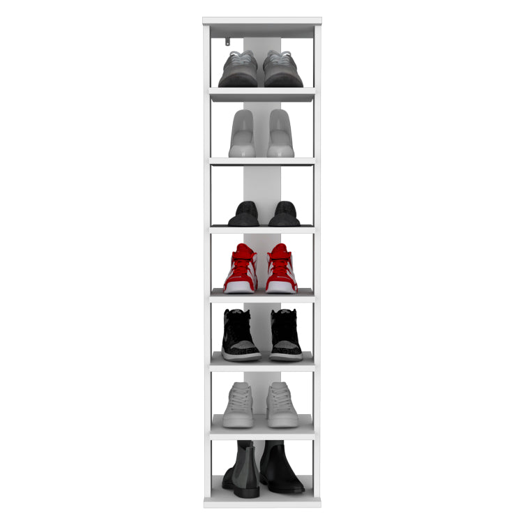 Odesto 48.7" Tall 8 Tier Vertical Shoe Rack, Narrow Shoe Tower For 8 Pairs, Entryway, Living Room, Bedroom