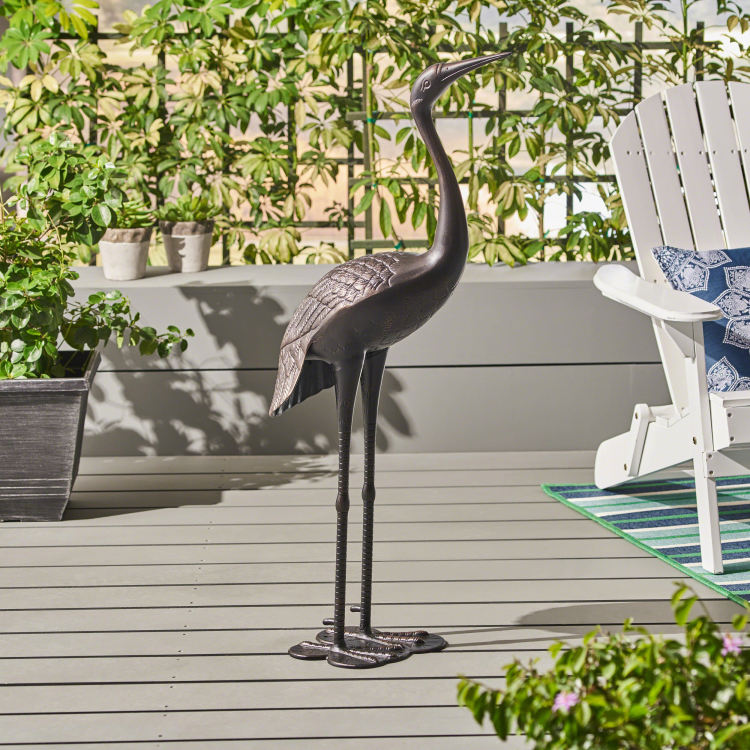 Sunny Outdoor 43 Inch Aluminum Crane, Shiny Copper No Assembly Required
