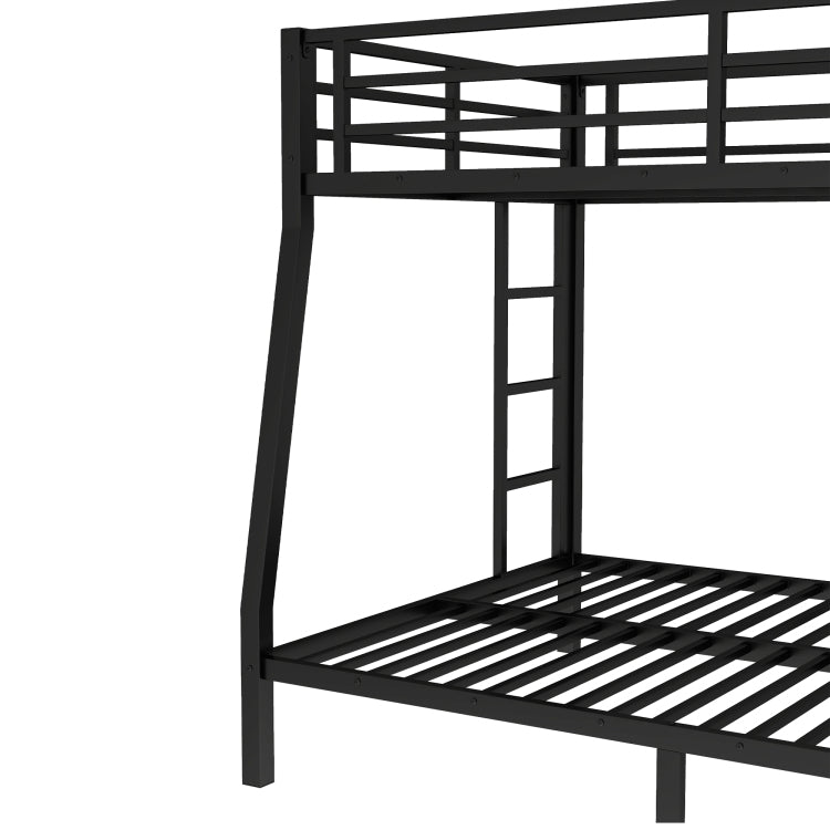 Metal Full Xl Over Queen Bunk Bed For Teens And Adults,Space Saving Noise Reduced No Box Spring Needed