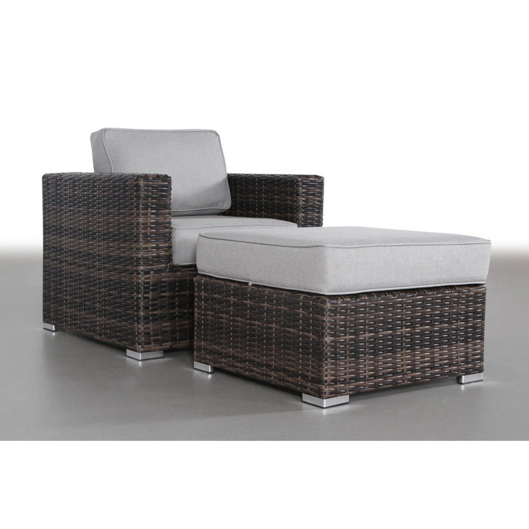 Comfortable Upholstered Accent Armchair No Assembly Required