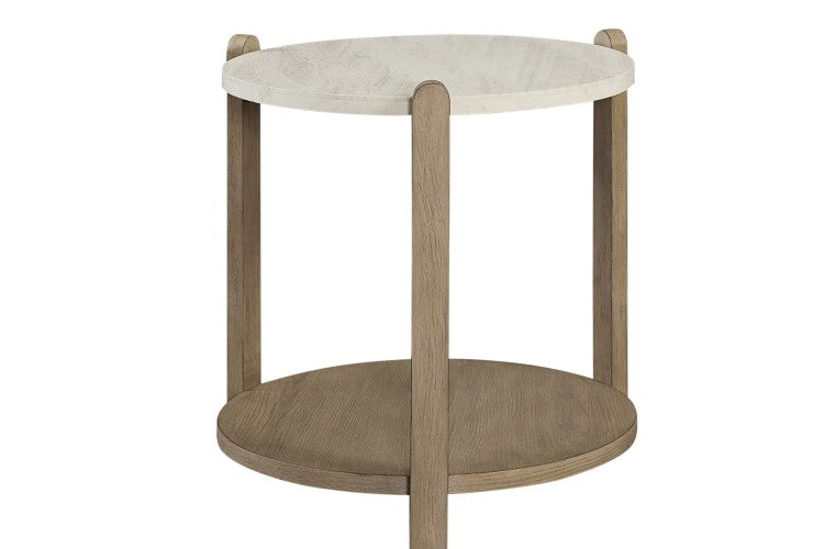 Stone Top End Table Toffee