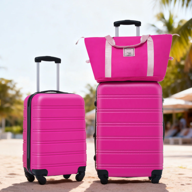 Hardshell Luggage Sets 2Pcs Bag Spinner Suitcase With Tsa Lock Lightweight