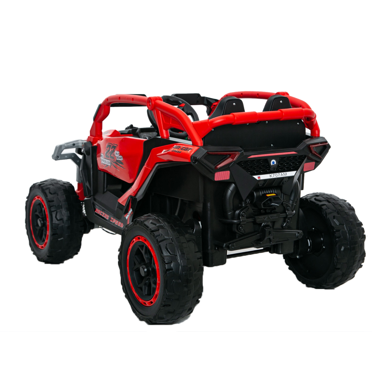 Ride On Models Truck Car 12V Kids Electric Vehicles, Remote Control, Front & Rear Shock Suspension, 2 Seater Utv, Flashlights And A Built In Music Player, For Age 3 6 Years Old Red
