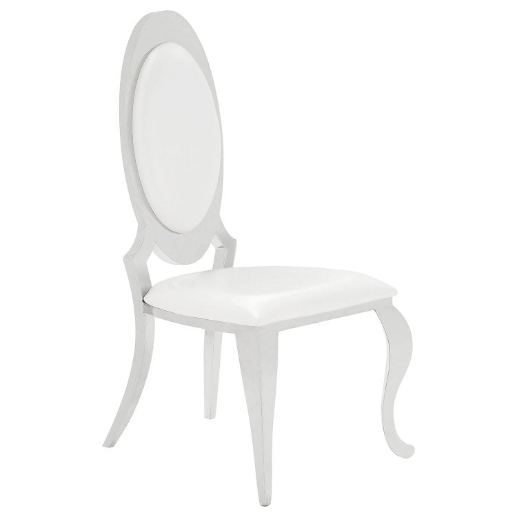 Chester Cream White Upholstered Dining Side Chair Set Of 2