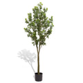 6Ft Artificial Tree Tall Lifelike Greenery Plant Realistic Faux Potted Tree With Natural Look Leaves For Indoor Home Office Living Room Bedroom Decoration ,1Pc Set